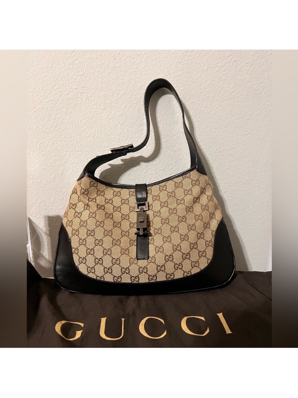 Gucci GG Canvas Shoulder Bag - Gucci Jackie